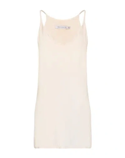 Simona Corsellini Woman Top Cream Size 6 Acetate, Silk In Neutral
