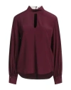 Simona Corsellini Woman Top Deep Purple Size 6 Acetate, Silk