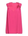 Simona Corsellini Woman Top Fuchsia Size 6 Acetate, Silk In Pink