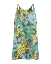 Simona Corsellini Woman Top Green Size 10 Polyester In Green