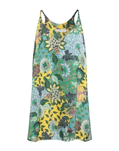 SIMONA CORSELLINI SIMONA CORSELLINI WOMAN TOP GREEN SIZE 10 POLYESTER