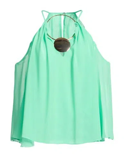 Simona Corsellini Woman Top Green Size 6 Polyester
