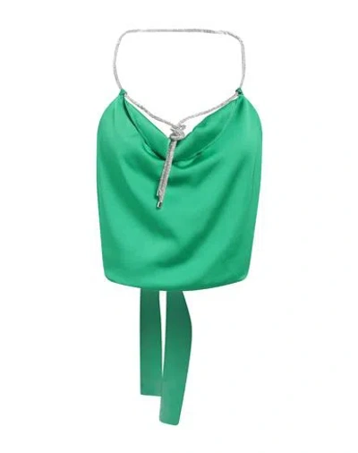 Simona Corsellini Woman Top Green Size 6 Polyester