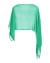 Simona Corsellini Woman Cape Green Size Xs Polyester In Green