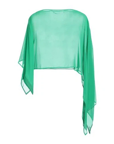 SIMONA CORSELLINI SIMONA CORSELLINI WOMAN TOP GREEN SIZE S POLYESTER