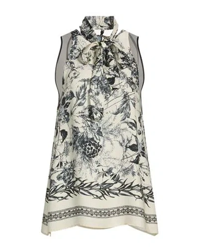 Simona Corsellini Woman Top Ivory Size 8 Viscose In White