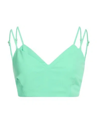 Simona Corsellini Woman Top Light Green Size 4 Polyester, Elastane