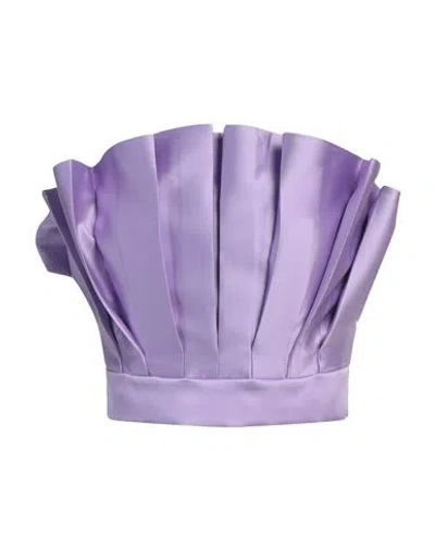 Simona Corsellini Woman Top Lilac Size 6 Polyester In Purple