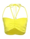 SIMONA CORSELLINI SIMONA CORSELLINI WOMAN TOP LIME GREEN SIZE 6 VISCOSE, ELASTANE