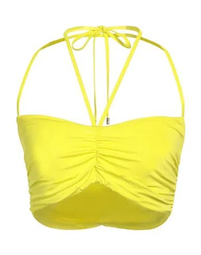 Simona Corsellini Woman Top Lime Green Size 6 Viscose, Elastane