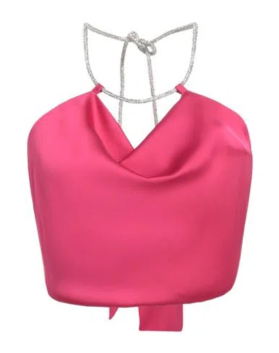 Simona Corsellini Woman Top Magenta Size 4 Polyester