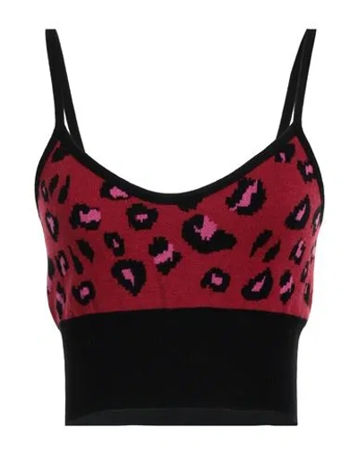 Simona Corsellini Woman Top Magenta Size M Viscose, Polyester, Polyamide