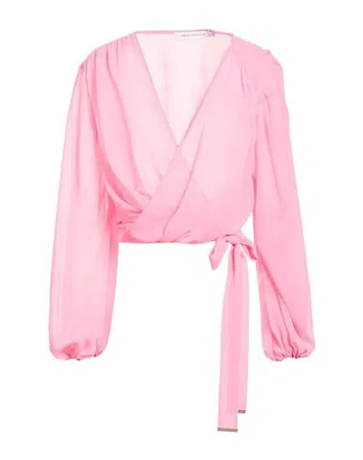 Simona Corsellini Woman Top Pink Size 6 Polyester