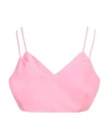 Simona Corsellini Woman Top Pink Size 8 Polyester, Elastane