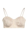 Simona Corsellini Woman Top Sand Size 12 Viscose In Beige