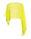 Simona Corsellini Woman Top Yellow Size M Polyester