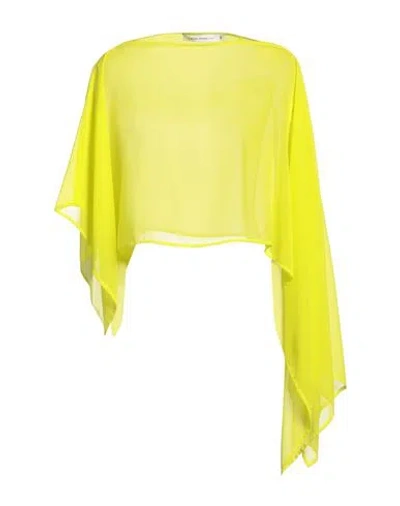 Simona Corsellini Woman Top Yellow Size M Polyester In Yellow