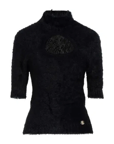 Simona Corsellini Woman Turtleneck Black Size M Polyamide