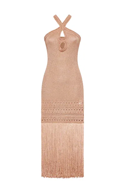 Simona Corsellini Women's Dress  Knitted In Pink