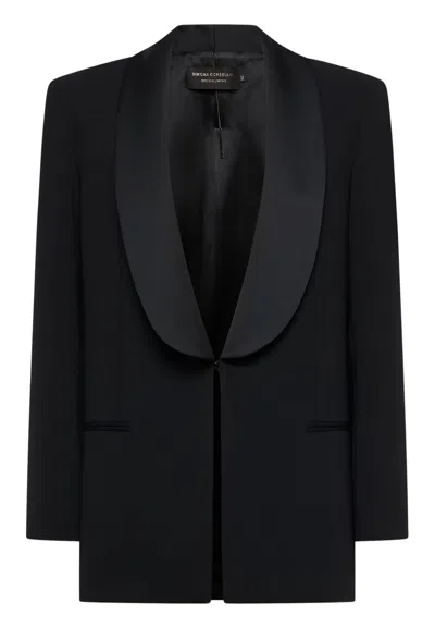 Simona Corsellini Women's Jacket  Smocking In Black