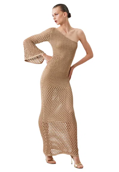 Simona Corsellini Women's Knitted Dress  Monospalla In Neutral