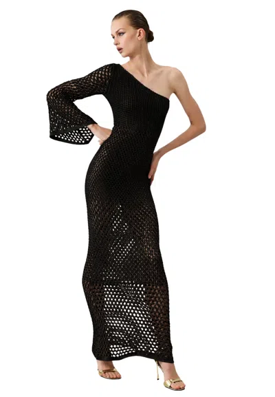 Simona Corsellini Women's Knitted Dress  Monospalla In Black