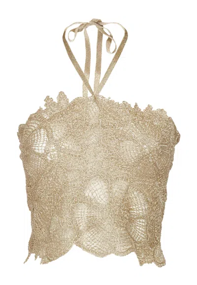 Simona Corsellini Women's Top  In Gold