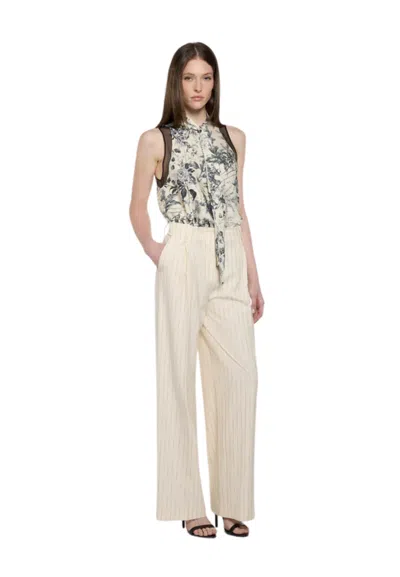 Simona Corsellini Women's Trousers  Gessato In Light