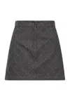 Simona Corsellini Women's Wallet Midi Skirt  With Fringes In Black