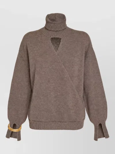 Simona Corsellini Wool Sweatshirt In Purple
