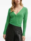 Simona Corsellini Wrap Tie-fastening Cardigan In Green