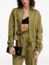 Simona Corsellini Zip-fastening Bomber Jacket In Green