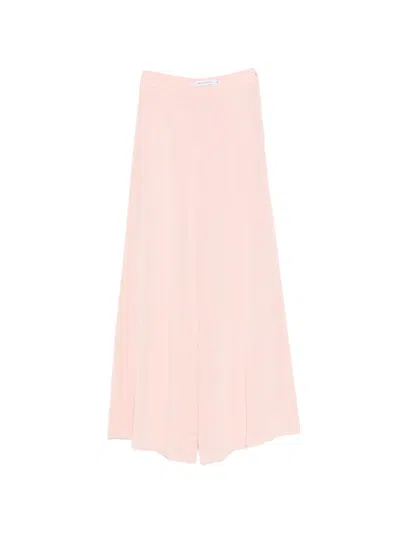 Simona Corsellini Zip-fastening Palazzo Pants In Brown