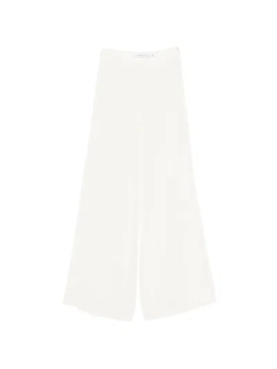 Simona Corsellini Zip-fastening Palazzo Pants In White