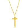 Simona Croissant Initial Pendant Necklace In Gold- T