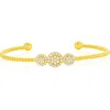 Simona Cubic Zirconia Bangle Bracelet In Gold