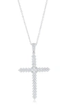 Simona Cubic Zirconia Cross Pendant Necklace