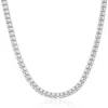 Simona D-c Ice Barrel Chain Necklace In Silver
