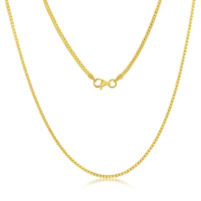 Simona Franco Chain 1.5mm Sterling Silver Or Gold Plated Over Sterling Silver 16" Necklace