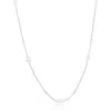 Simona Freshwater Pearl & Bead Station Chain Necklace In Silver