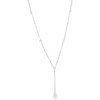 Simona Freshwater Pearl Y-necklace In Silver
