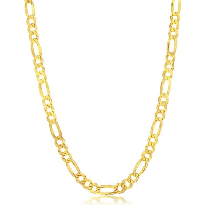 Simona Gold Plated Sterling Silver Glat Figaro Chain Necklace In Purple