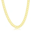 Simona Goldtone Plated Cuban Chain Necklace In Gold