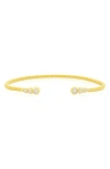 Simona Graduated Cubic Zirconia Bangle Bracelet In Gold