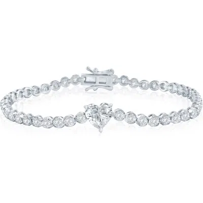 Simona Heart Cubic Zirconia Bracelet