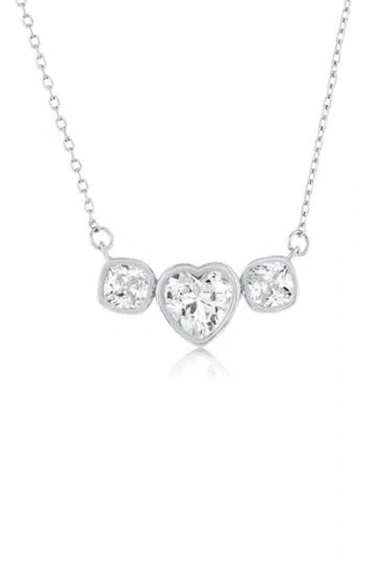 Simona Heart Cubic Zirconia Pendant Necklace