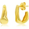 Simona Irregular Shaped Earrings In Gold