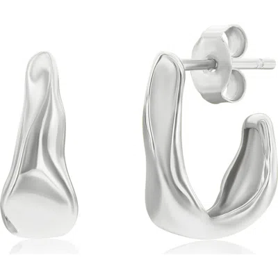Simona Irregular Shaped Earrings In Silver
