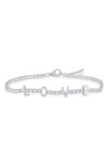 Simona Love Cubic Zirconia Tennis Bracelet