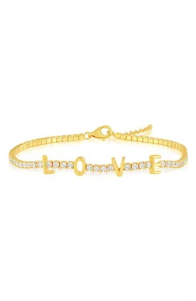 Simona Love Cubic Zirconia Tennis Bracelet